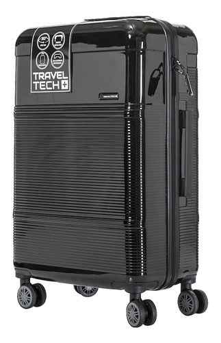 Small Tech Travel Tech Hard Shell Carry-On Spinner Wheels Suitcase 30