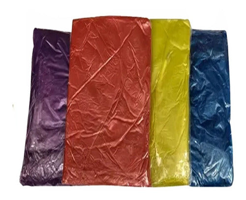Pack of 6 Waterproof Rain Ponchos with Hood Adult Size Assorted Colors by KAOSIMPORT EN 11 1