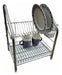 Two-Tier Metal Drainer with External Cutlery Holder 1