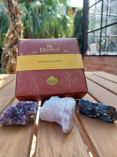 Healing Crystals Kit + Sacred Mother Purification Herbal Kit 0