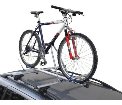 Roof Bike Rack with Wide Channel Supports Mountain Bike 1