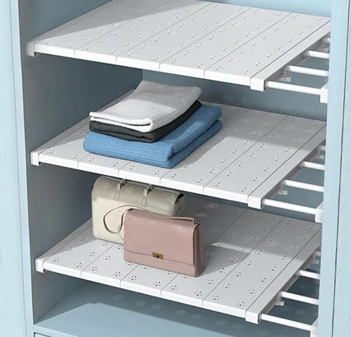 Expandable Wardrobe Shelf Small - Pressure Fit Cupboards Shelving 2