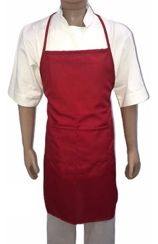 Gastronomic Kitchen Apron with Pocket, Stain-Resistant 35