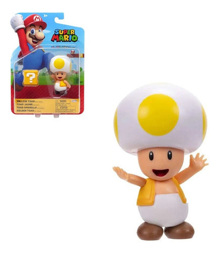 Jakks Pacific Super Mario Collectible Figure // Yellow Toad Wabro 0