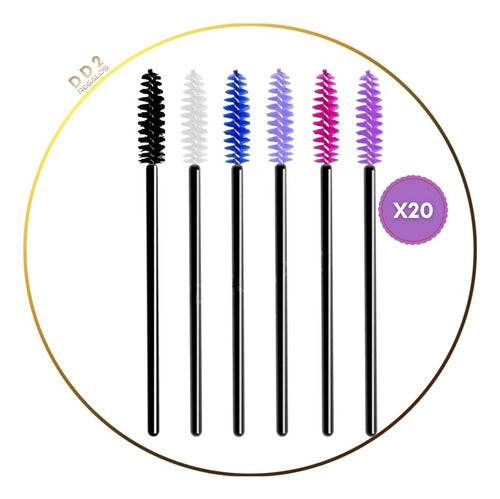 DD2 Cepillos X20 Peine Rimmel Para Cejas Y Pestañas Extensión 0