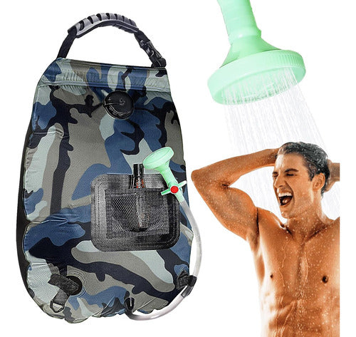 Bolsa De Ducha Solar Portatil 20l Para Camping Camouflage 0