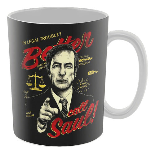 Sublifreaks Taza De Cerámica - Better Call Saul In Legal Trouble? Negro 0