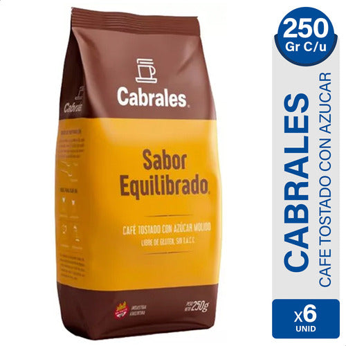 Cabrales Cafe Tostado Sabor Equilibrado Con Azucar - Pack X6 0