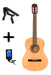 Gracia M1 Guitar + Capo + Chromatic Tuner Bundle 0