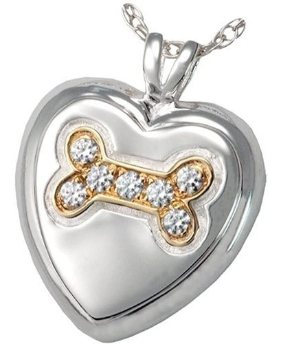 Memorial Gallery Pets 3177 GP Dog Bone Heart with 0