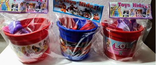 R y V Toys 6 Set Beach Bucket with Shovel and Rake 1