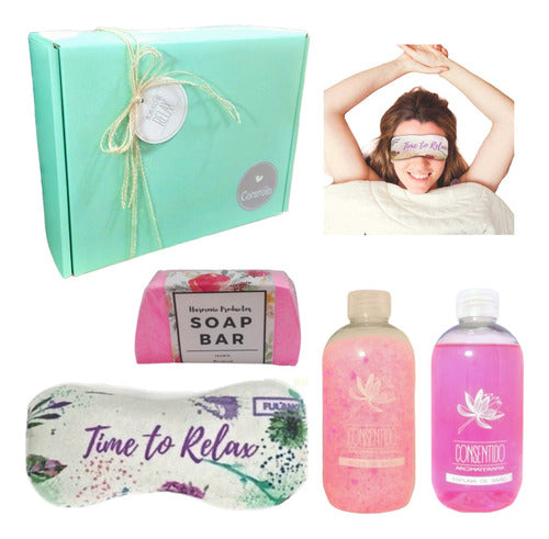 🌹Relaxing Rose Aroma Spa Gift Set - Kit Nº28 🌹 - Gitf Set Kit Caja Regalo Box Relax Rosas Aroma Spa N28 Relax