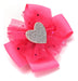 Mini Lucy Hair Bow Heart Tulle Bulk Dozen 2