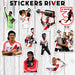 Stickarte_arg Stickers River Plate 30 Units 4x4 cm PVC Laminated 3