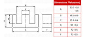 Pack 5x Set Para Armar 1 Trafo Ee3007 Con Gap Total 0.5mm-p 1