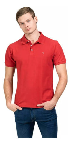 Wrangler Red Polo Pique for Men - Size L (Unused) 0