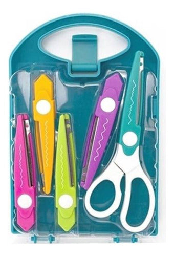 Keyroad Zig Zag Scissors with Carrying Case - 5 Cutting Styles 0