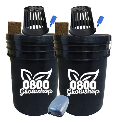 0800 Grow Complete Hydroponics Kit Bucket 10L Indoor Duo 0