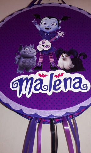 Personalized Vampirina Birthday Drum Piñata 3