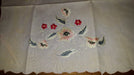 Hand Embroidered Vanity Towel Cover 100% Cotton - Pale Pink 1