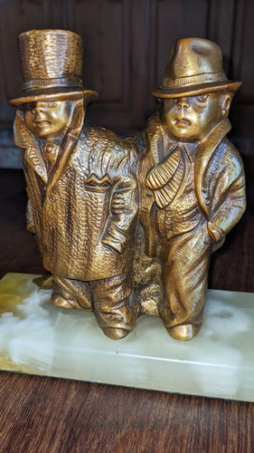 Pareja De Hombres Guapos De Bronce Macizo Muy Pesado 6