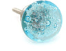 Aqua Blue Bubbles Glass Dresser Drawer Pulls / 12 Units 0