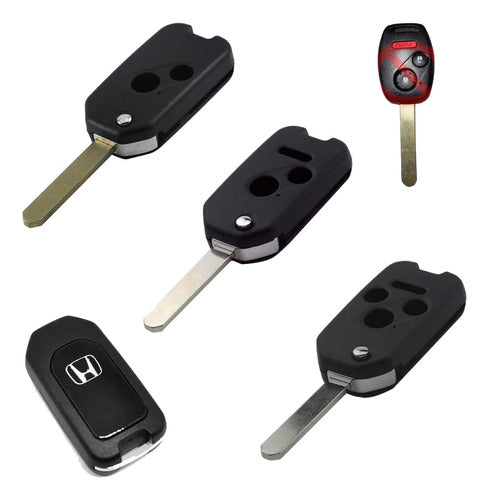 Honda Key Blade for Civic CRV Fit HRV City Easy Conversion 0