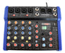 Mixer Moon Mx6 Consola Sonido 6 Ch 99 Efectos Bt Mp3 Usb Eq 1