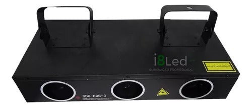 Laser Raios Rgb 3 Saidas 550mw Dmx Áudio Rítmico Bivolt 1