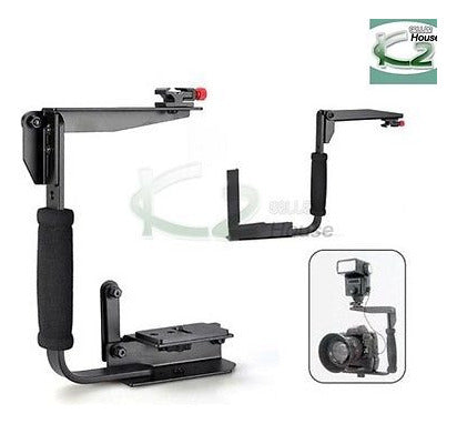 Flash Grip Speedlite Mounter Camera DSLR Support for Canon Nikon 2