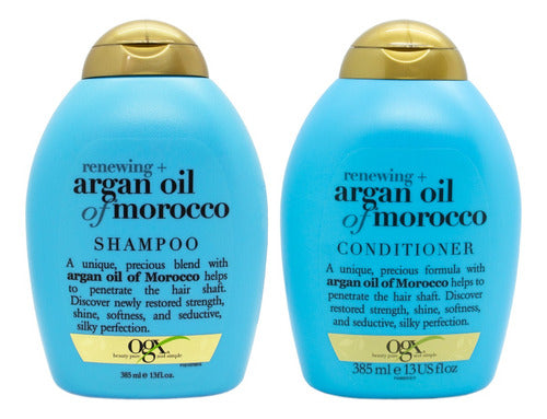 OGX Renewing Argan Oil of Morocco Shampoo + Conditioner 385ml 0