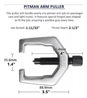 Ruhlmann Universal Pitman End Joint Puller Extractor Set 7