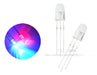 CH5ARB9HC-A 100 Pieces 5mm 3-Pin Clear Bicolor Red and Blue LED 0