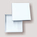 White Cardboard Base and Lid Box 15x15x03 cm - Pack of 100 Units 2