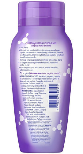 Jabón Líquido Dermo Vagisil Cuidado Ph 240ml 3