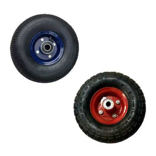 TCWEB Inflatable Wheel for Load Cart Axle 16 mm 0