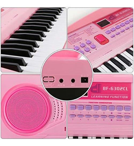 Wostoo Electric Piano Keyboard for Kids, Karaoke Electronic Keyboard 1