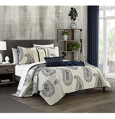 Chic Home Safira 5-Piece Comforter Set Contemporary Bedding 1