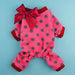 Fitwarm Adorable Dog Pajamas with Bow - Cozy Fleece Jacket 1