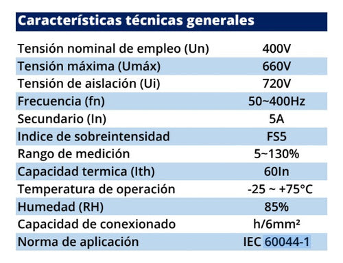 Transformador De Corriente 50/5a 5va Baw 1