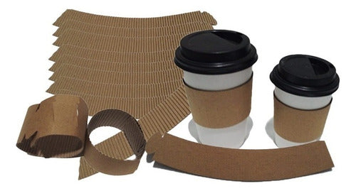 Universal Cardboard Sleeves for 8oz Coffee Cups x 100 Units 4