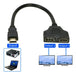 Elect+ Passive HDMI Splitter Cable 1 Male Input 2 Female Outputs 4