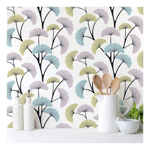 Caltero Ginkgo Leaf Wallpaper 17.7 X 78.7 Inches 1