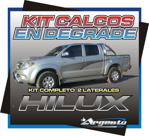 Franjas Laterales Toyota Hilux Srv 2005 Calcos LG 1