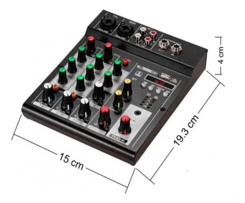 Ross Mixer M4U Professional Equalizer DJ USB Bluetooth 4.1 1