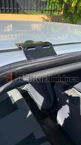 LC DISTRIBUIDORA Roof Railing Bars for Fiat Palio/Siena 5 Doors + DK Rack 5