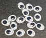 Pack of 100 White Oval Plastic Eyes for Amigurumi Dolls and Crafts 8x10mm 1