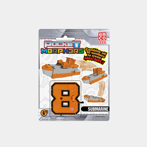 Numeros Transformables Submarino Pocket Morphers 6888 Shine 0