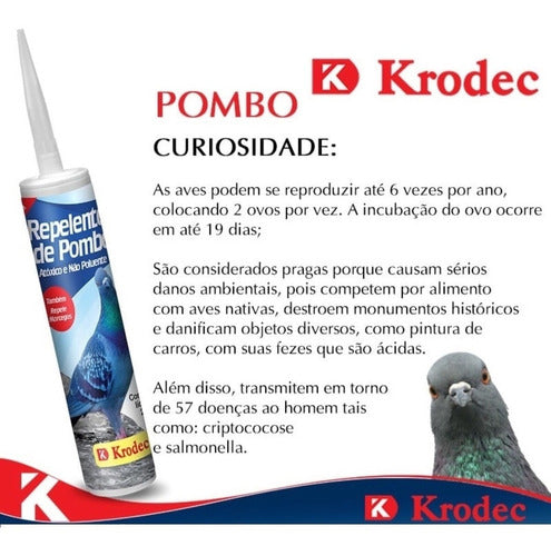 Repelente Em Gel Afasta Espanta Aves Pombos Pássaros 265gr 4