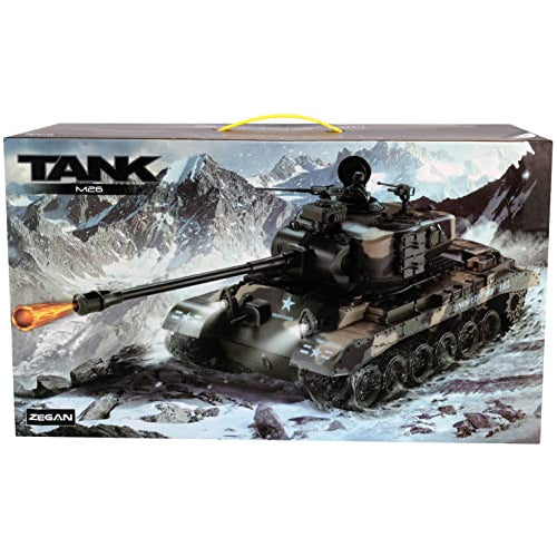 Juguete Tanque Ejército Rc Movil Dispara Balines Luces 6